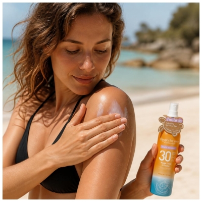 Respectueuse Huile Solaire Visage Corps Cheveux SPF30 100 ml