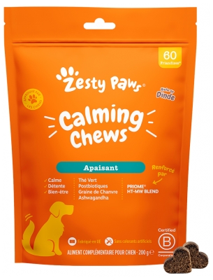 Zesty Paws Friandises pour Chien Apaisant Dinde 200 Grammes