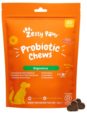 Zesty Paws Friandises pour Chien Digestion Potiron 200 Grammes
