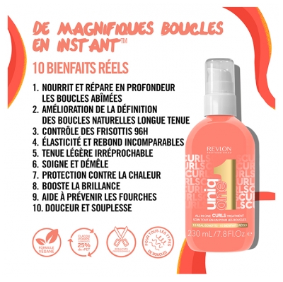 Revlon Professional UniqOne Soin Tout-En-Un pour les Boucles 10 Bienfaits 230 ml