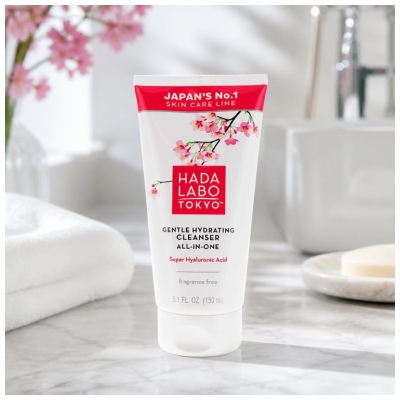 Hada Labo Tokyo Nettoyant Doux Hydratant Tout-en-un à l'Acide Hyaluronique 150 ml 