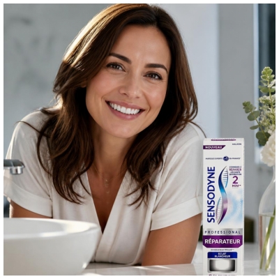 Sensodyne Professional Réparateur Dentifrice Éclat et Blancheur 75 ML