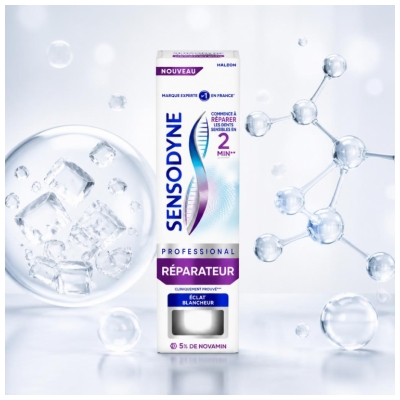 Sensodyne Professional Réparateur Dentifrice Éclat et Blancheur 75 ML