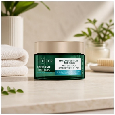 René Furterer Triphasic Active Grow Masque Fortifiant Anti-Casse Vitamine B5 + Propolis 200 ml