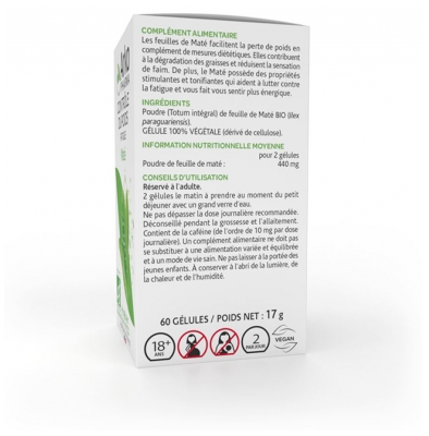 Arkopharma Arkogélules Maté Bio 60 Unités