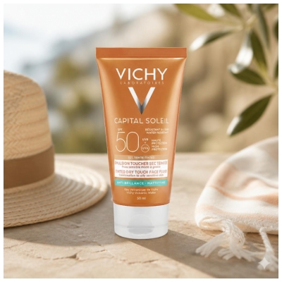 Vichy Capital Soleil BB Émulsion Toucher Sec et Teintée SPF50 50 ML