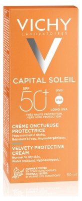 Vichy Capital Soleil Crème Onctueuse et Protectrice SPF50+ 50 ML