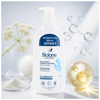 Biolane Gel Lavant Surgras 500 ml + 250 ml Offert