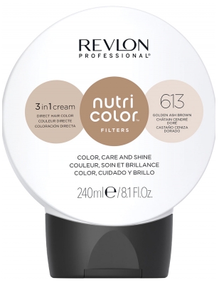 Revlon Professional Nutri Color Filters Crème Soin 3en1 Repigmentant Nutritif 240 ml - Coloration : 613 Châtain Cendré Doré
