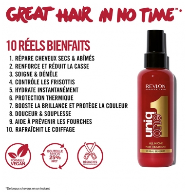 Revlon Professional UniqOne Traitement Capillaire Tout-En-Un 10 Bienfaits 150 ml