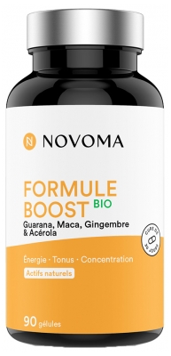 Novoma Formule Boost Énergie Tonus Bio 90 Gélules