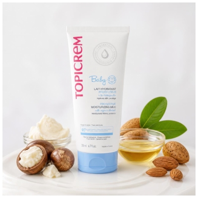 Topicrem Baby Lait Hydratant Protecteur à la Châtaigne Bio 200 ml