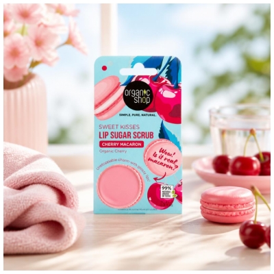 Organic Shop Gommage Sucre Lèvres Cerise 10 ML