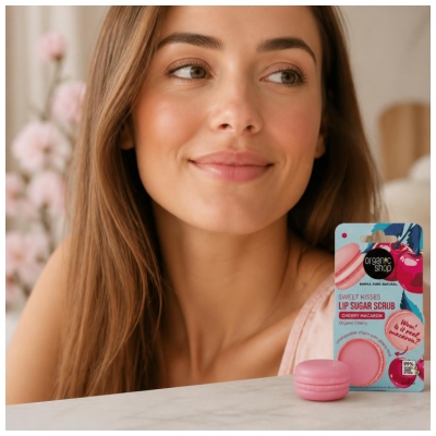 Organic Shop Gommage Sucre Lèvres Cerise 10 ML