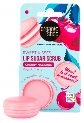Organic Shop Gommage Sucre Lèvres Cerise 10 ML