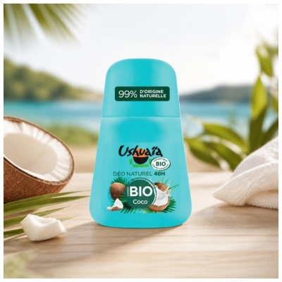 Ushuaïa Déo Naturel 48H Coco Biologique 50 ML