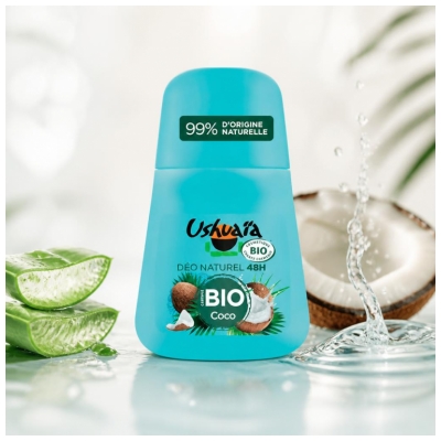 Ushuaïa Déo Naturel 48H Coco Biologique 50 ML