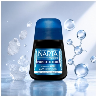 Narta Homme Pure Anti-Transpirant Efficacité 48 Heures 50 ML