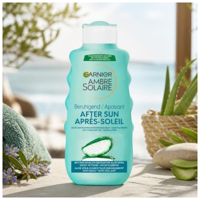 Garnier Ambre Solaire Après-Soleil Apaisant 24H Visage et Corps 175 ML