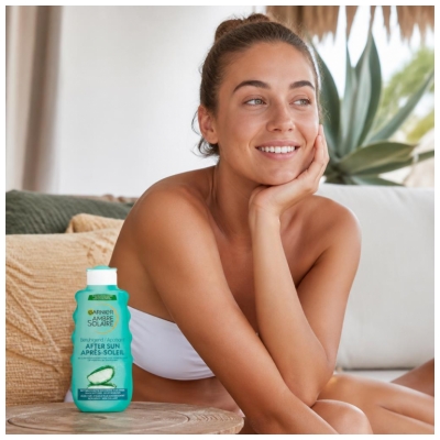 Garnier Ambre Solaire Après-Soleil Apaisant 24H Visage et Corps 175 ML