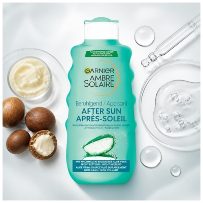 Garnier Ambre Solaire Après-Soleil Apaisant 24H Visage et Corps 175 ML
