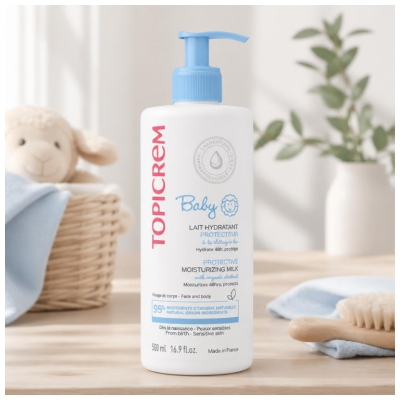 Topicrem Baby Lait Hydratant Protecteur à la Châtaigne Bio 500 ml