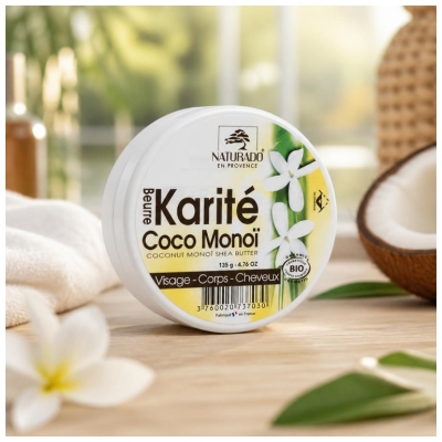 Naturado en Provence Beurre Karité Monoï Coco Bio 135 g