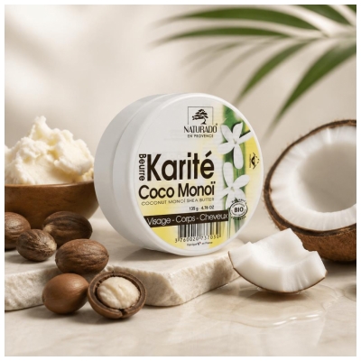 Naturado en Provence Beurre Karité Monoï Coco Bio 135 g