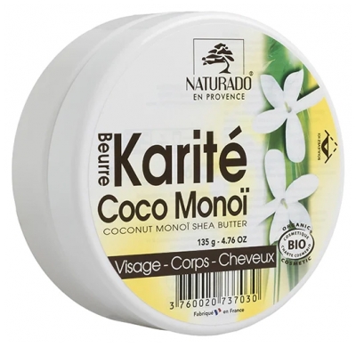 Naturado en Provence Beurre Karité Monoï Coco Bio 135 g