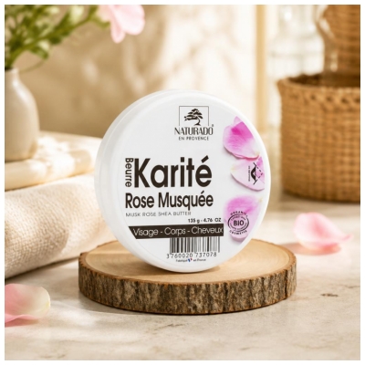 Naturado en Provence Beurre Rose Musquée Karité Bio 135 g