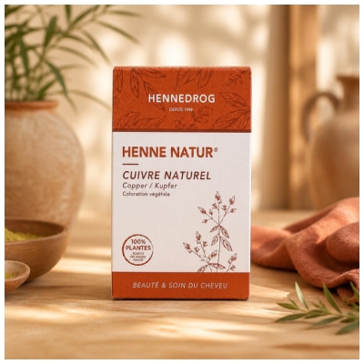 Hennedrog Henné Nature Cuivre Naturel Coloration Végétale 90 g
