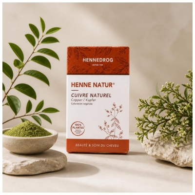 Hennedrog Henné Nature Cuivre Naturel Coloration Végétale 90 g