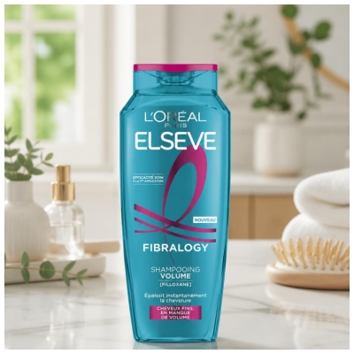 L'Oréal Paris Elseve Fibralogy Shampoing Volume Cheveux Fins en Manque de Volume 300 ml