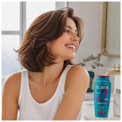 L'Oréal Paris Elseve Fibralogy Shampoing Volume Cheveux Fins en Manque de Volume 300 ml
