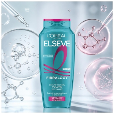 L'Oréal Paris Elseve Fibralogy Shampoing Volume Cheveux Fins en Manque de Volume 300 ml