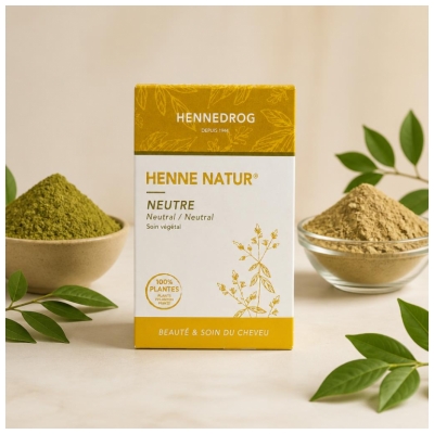 Hennedrog Henné Nature Neutre Soin Capillaire 90 g