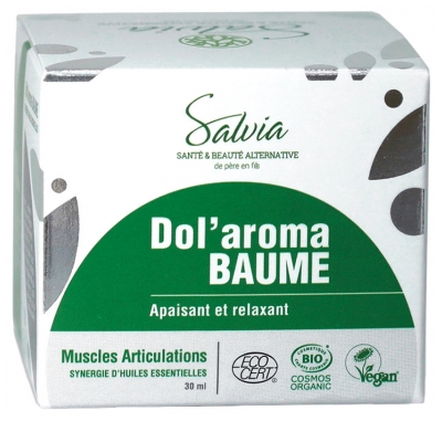 Salvia Nutrition Dol'Aroma Baume Muscles Articulations Biologique 30 ML