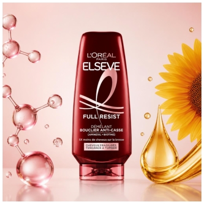 L'Oréal Paris Elseve Full Resist Après-Shampooing Bouclier Anti-Casse Démêlant 200 ml
