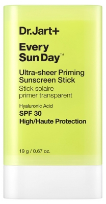 Dr. Jart+ Every Sun Day Stick Solaire Primer Transparent Acide Hyaluronique SPF30 19 g