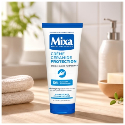Mixa Crème Céramide Protection Mains Sèches 100 ML