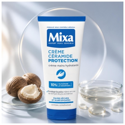 Mixa Crème Céramide Protection Mains Sèches 100 ML