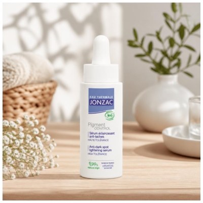 Eau Thermale Jonzac Pigment Control Sérum Éclaircissant et Anti Taches Bio 30 ML