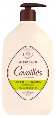 Cavaillès Gel Bain Douche Soleil de Jasmin Peaux Sensibles 1 Litre