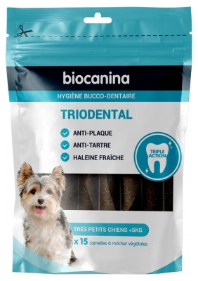 Biocanina Triodental Très Petits Chiens 15 Unités Végétales