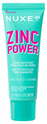Nuxe Zinc Power Fluide Matifiant Réducteur Pores 40 ML