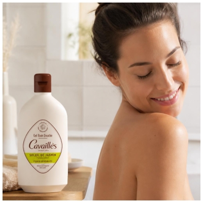 Cavaillès Gel Bain Douche Peaux Sensibles Soleil Jasmin 400 ML