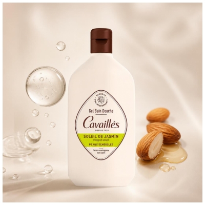 Cavaillès Gel Bain Douche Peaux Sensibles Soleil Jasmin 400 ML
