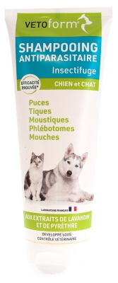 Vetoform Shampoing Antiparasitaire Insectifuge Chien & Chat 200 ML
