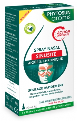 Phytosun Arôms Spray Nasal pour Sinusite 50 MG