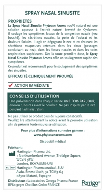 Phytosun Arôms Spray Nasal pour Sinusite 50 MG